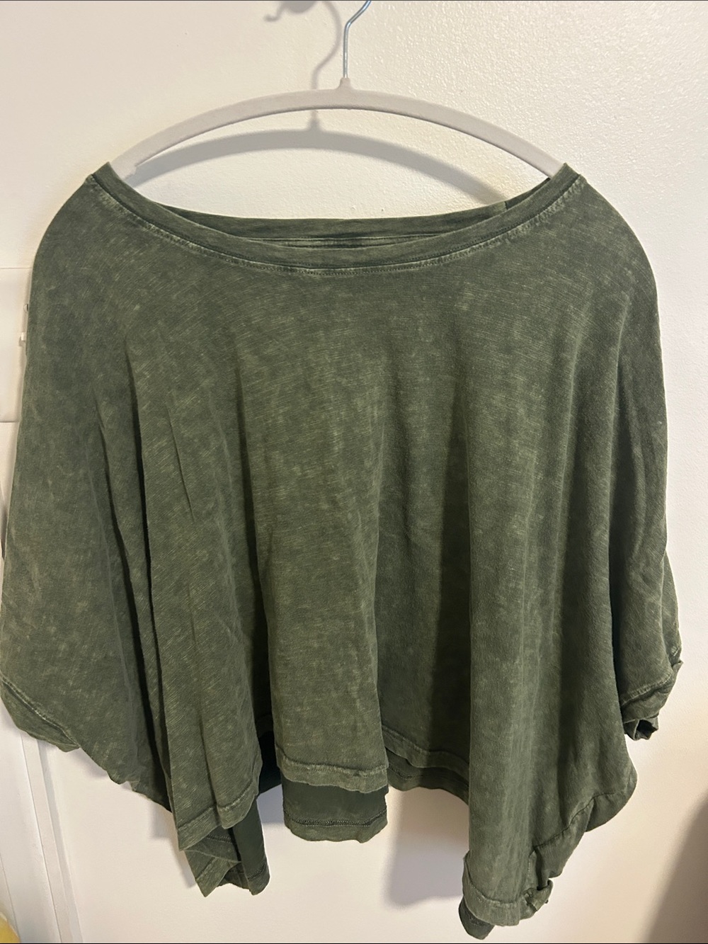 Miou Muse Washed Olive Knit Top